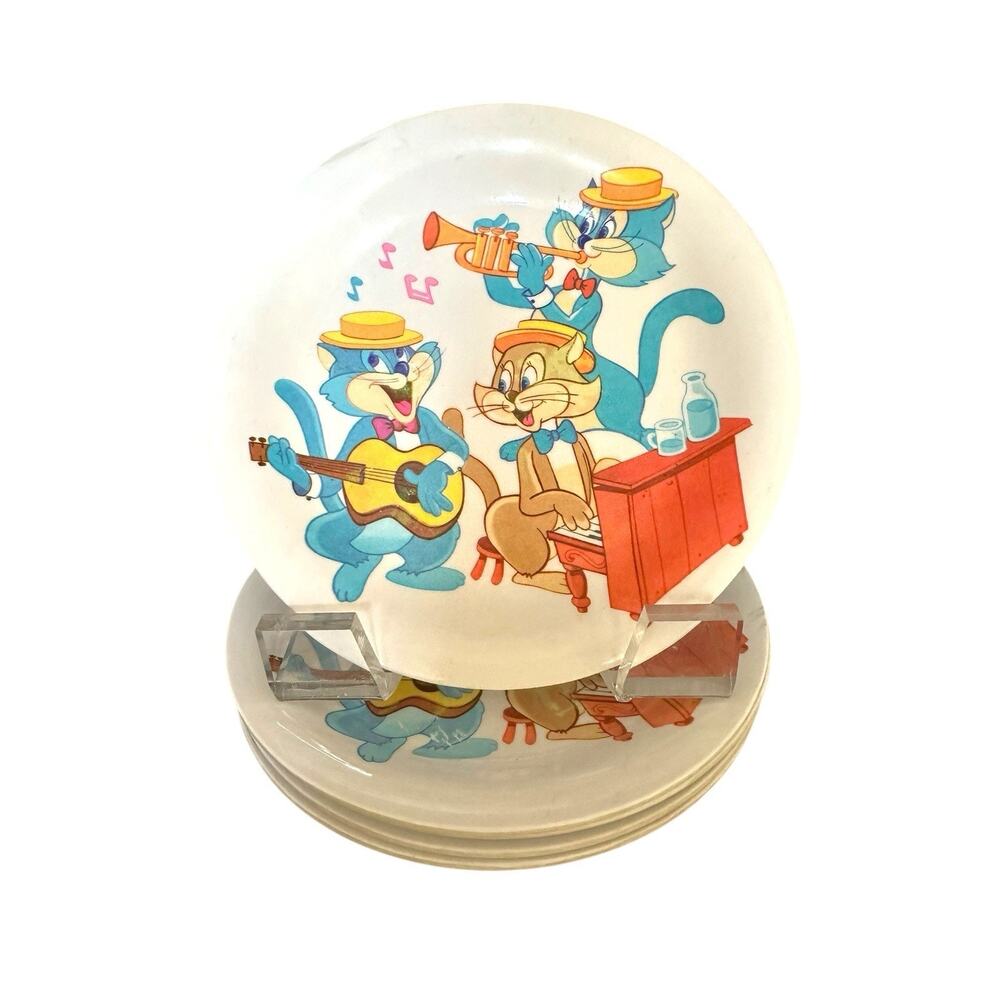 Warner‎ Bros. Tiny Tunes Adventures 6 Melamine Children’s Plates Made In Italy
